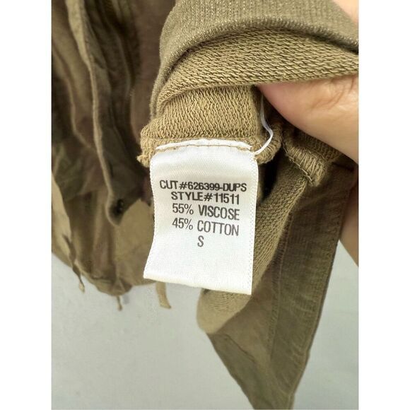 NWT XCVI Womens Green Full Zip Hooded Utility Jacket Coat Size Small - Picture 6 of 9